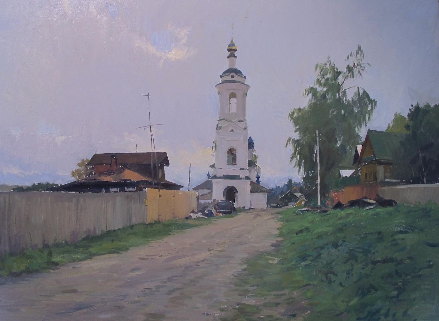 Marc Dalessio Landscape Painting – Straße in Plyos