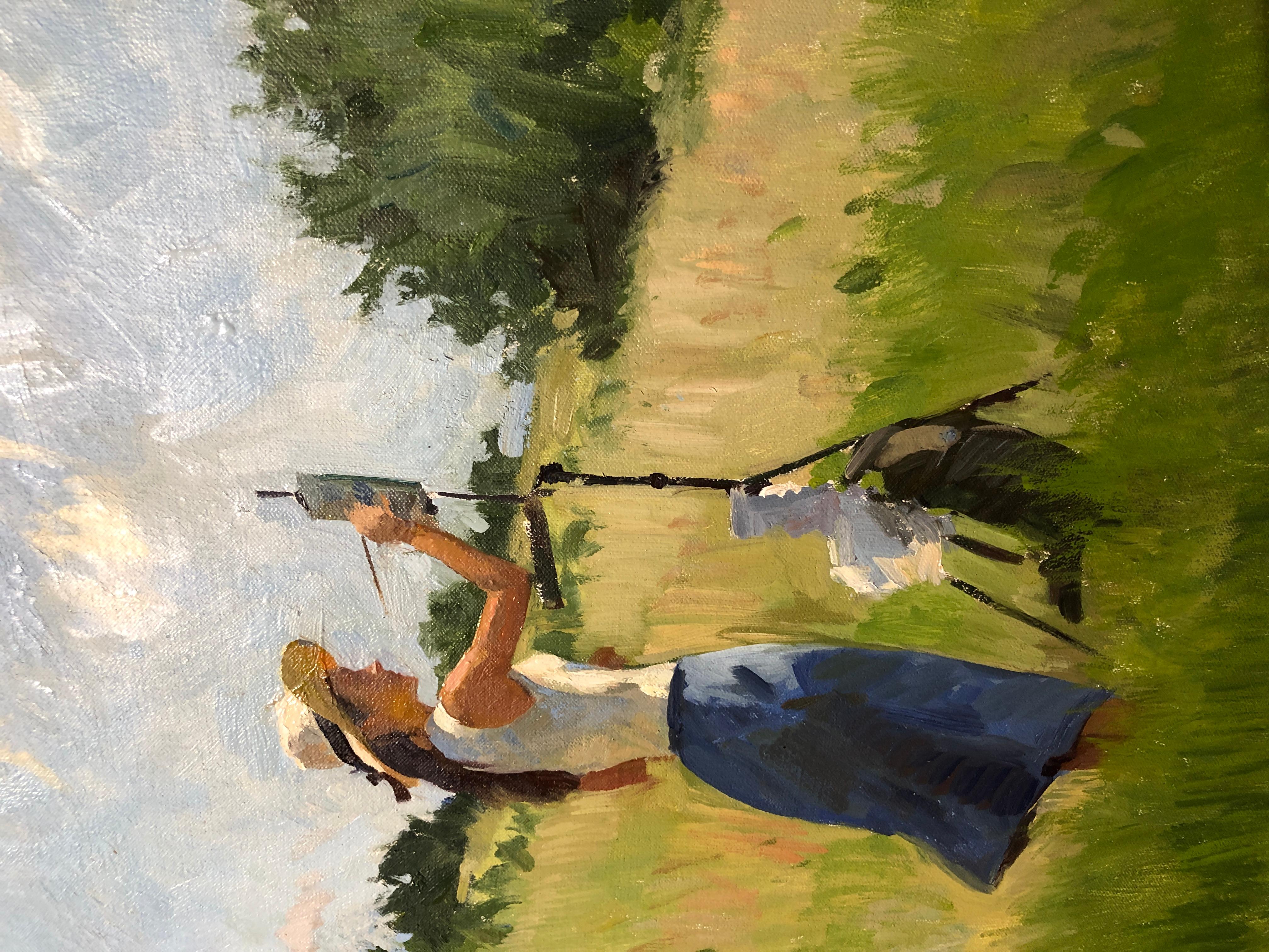 Tina Painting, Hillside 1