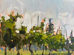 "Vendemmia" 2016 - contemporary plein air painting of grape harvest in Tuscany