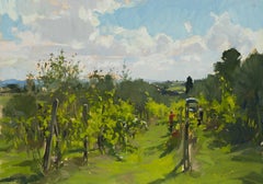"Vendemmia No. 2" Paesaggio, Plein-air, all'aperto