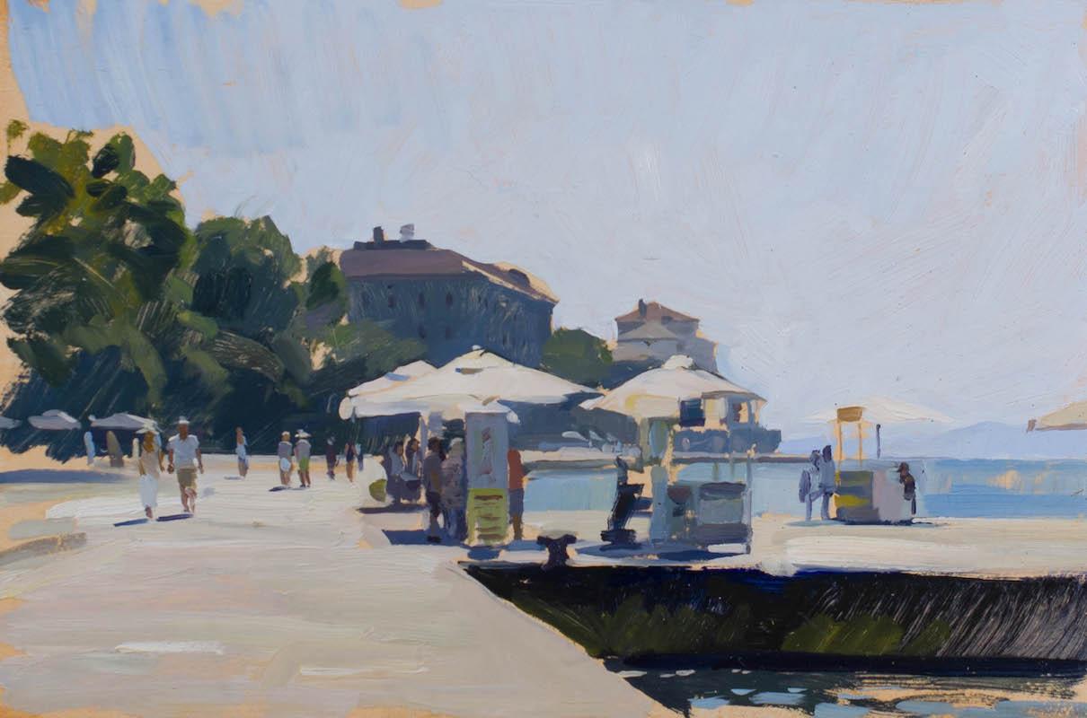 Marc Dalessio Still-Life Painting – Zadar, die Riva II