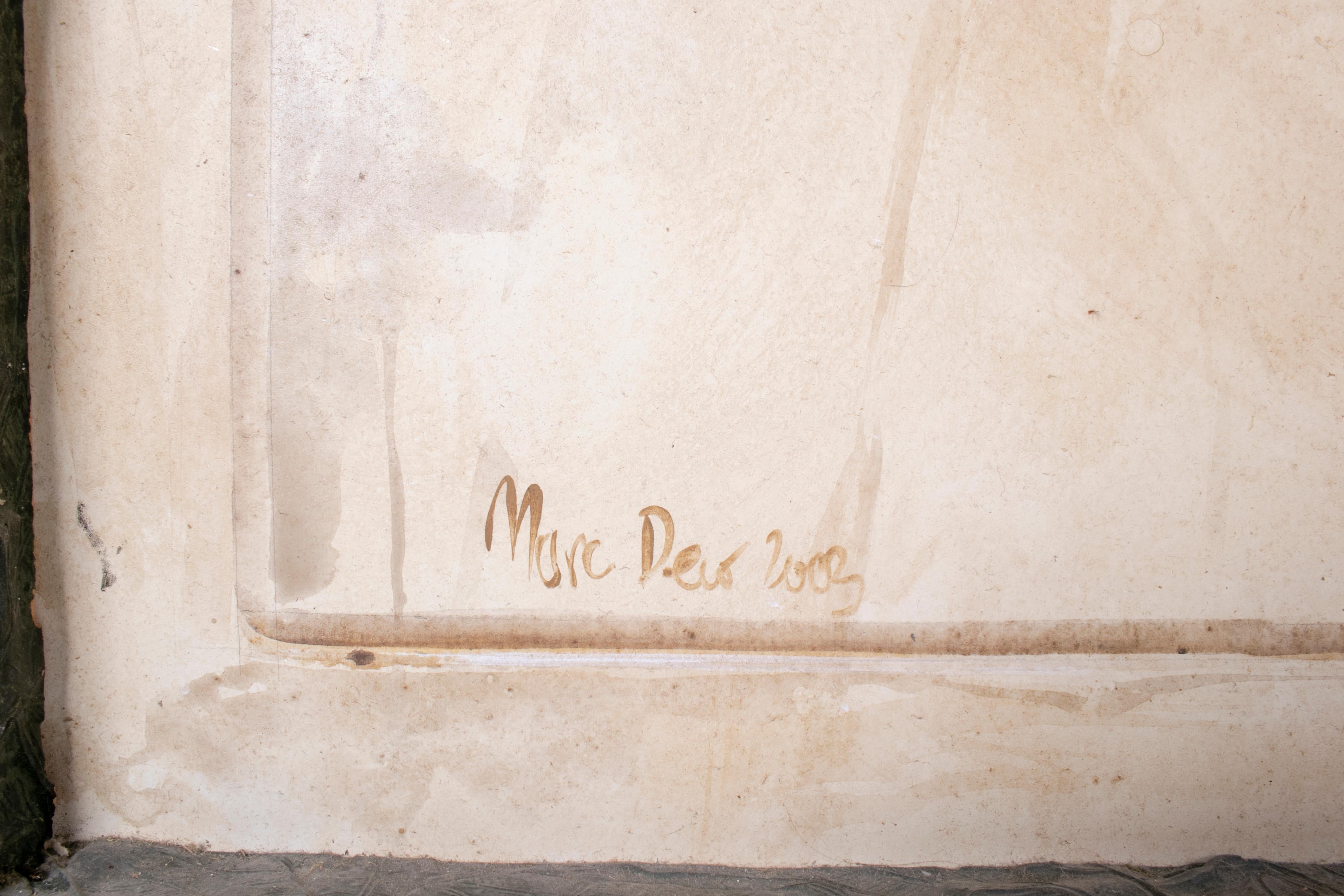 XXIe siècle et contemporain Marc Deis 2003 Paire de fontaines murales peintes à l'aquarelle en vente