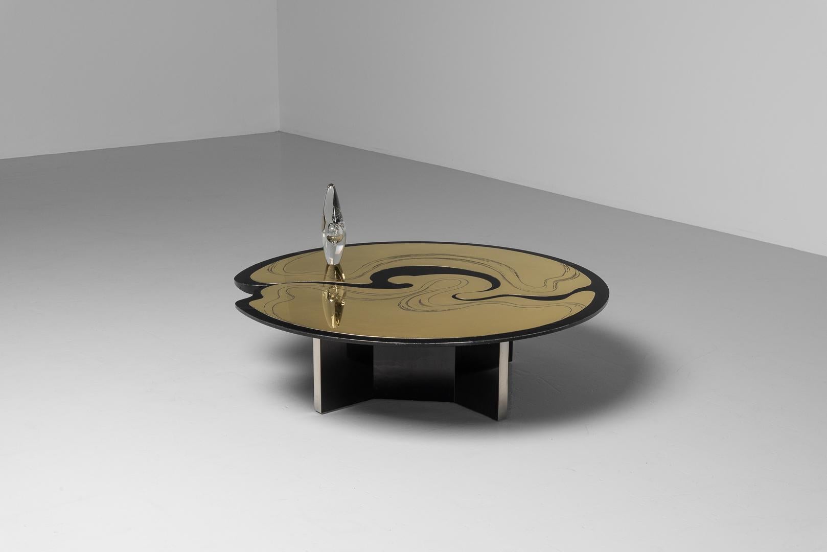 Marc D'haenens sculptural coffee table Belgium 1970 For Sale 4