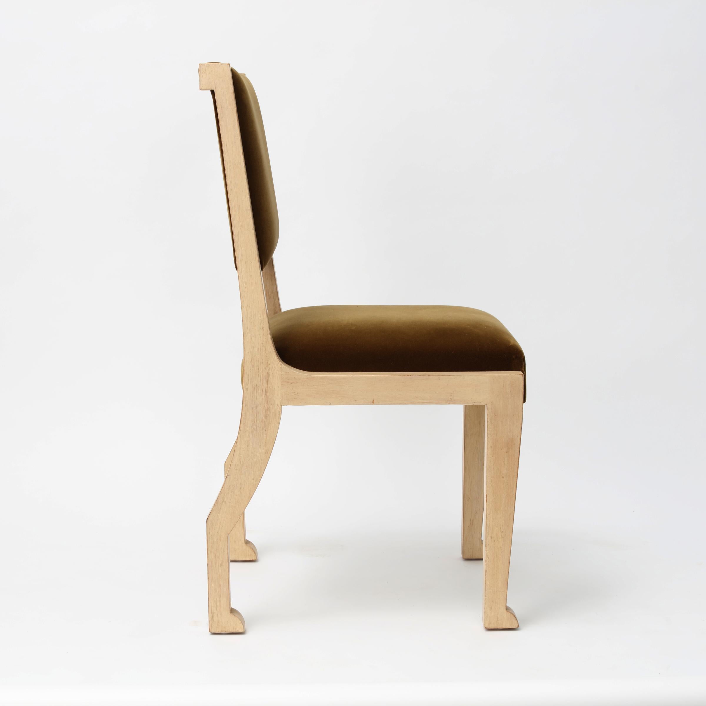 Art Deco Marc Du Plantier Style Chair, France 1940s For Sale