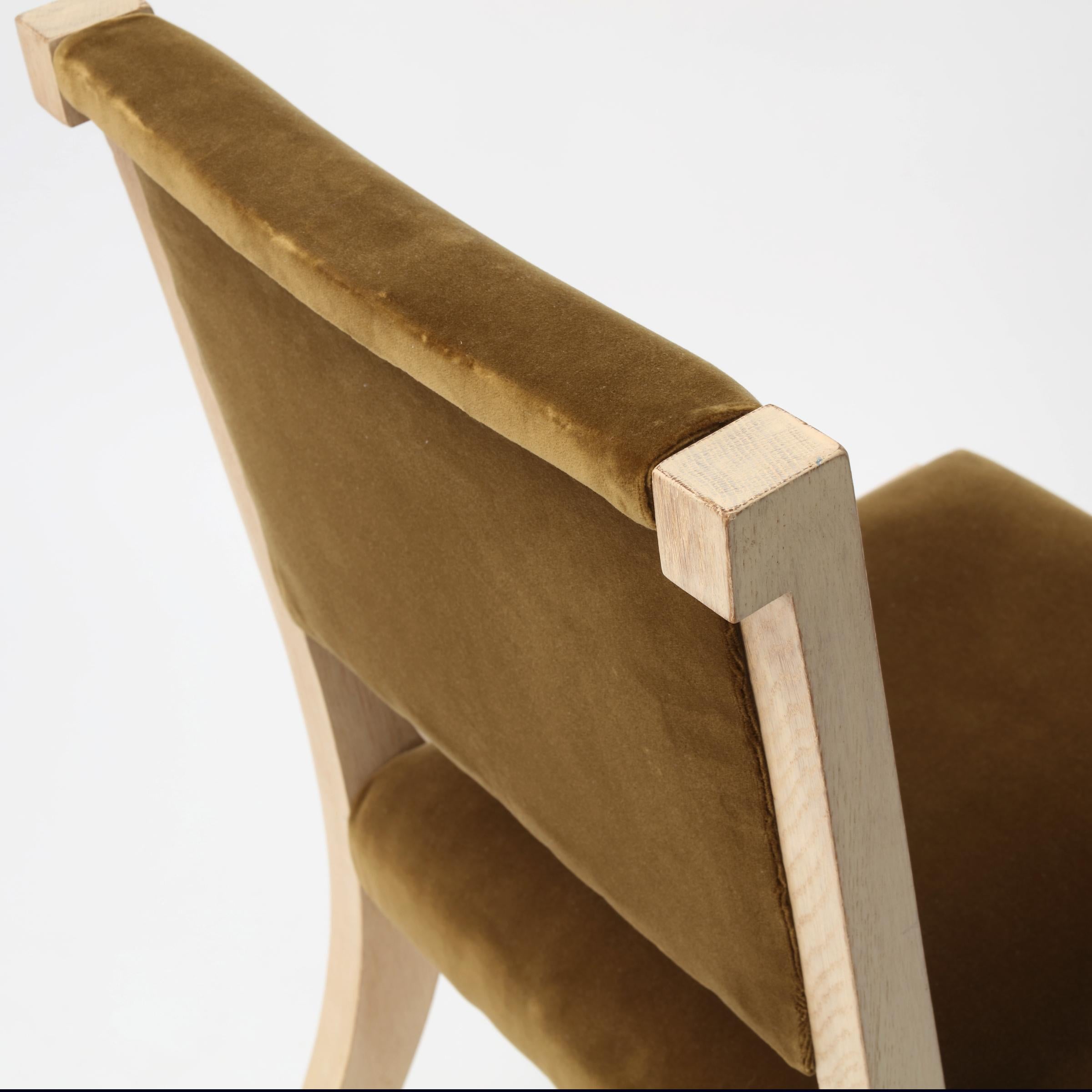 French Marc Du Plantier Style Chair, France 1940s For Sale
