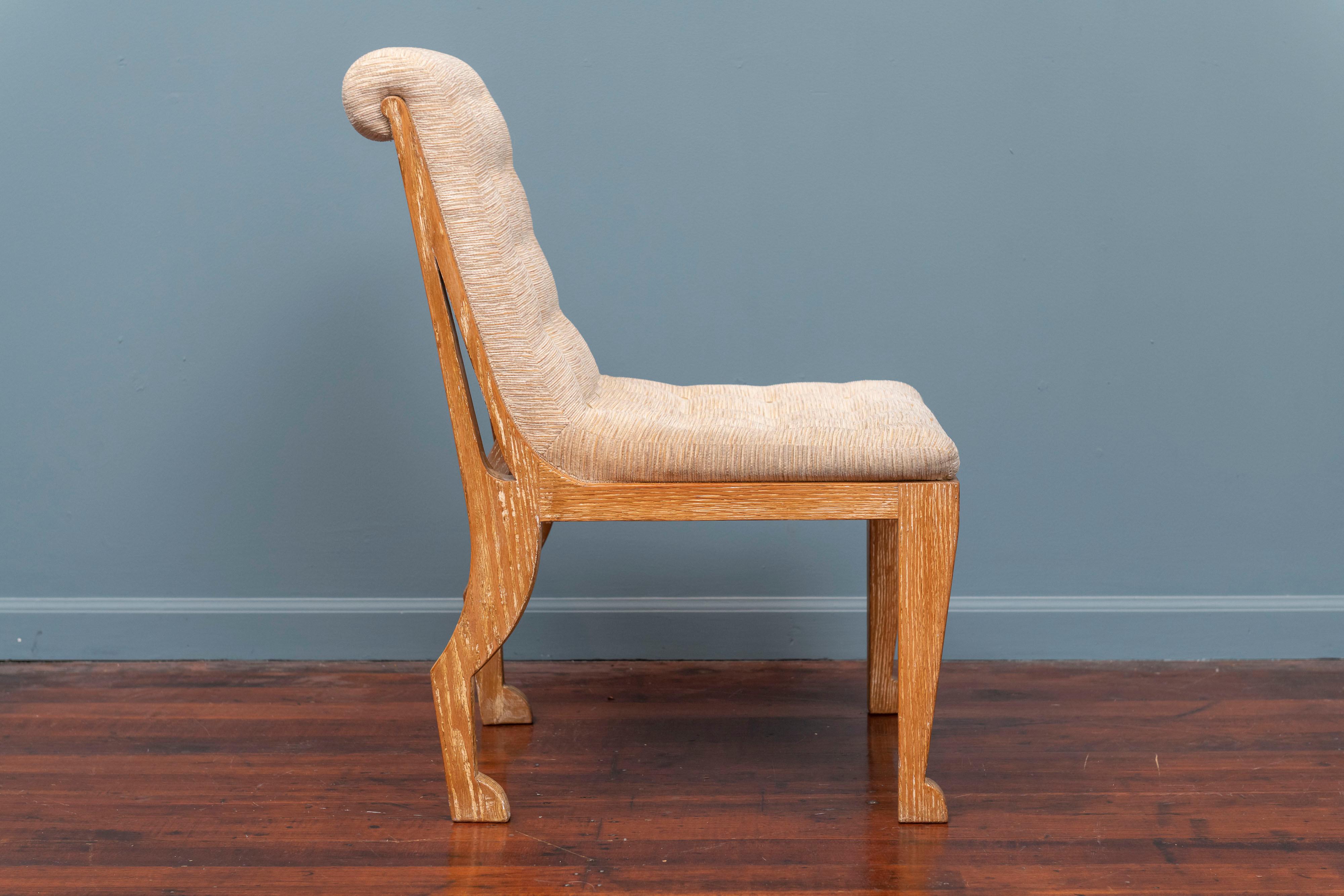 French Marc du Plantier Style Slipper Chair