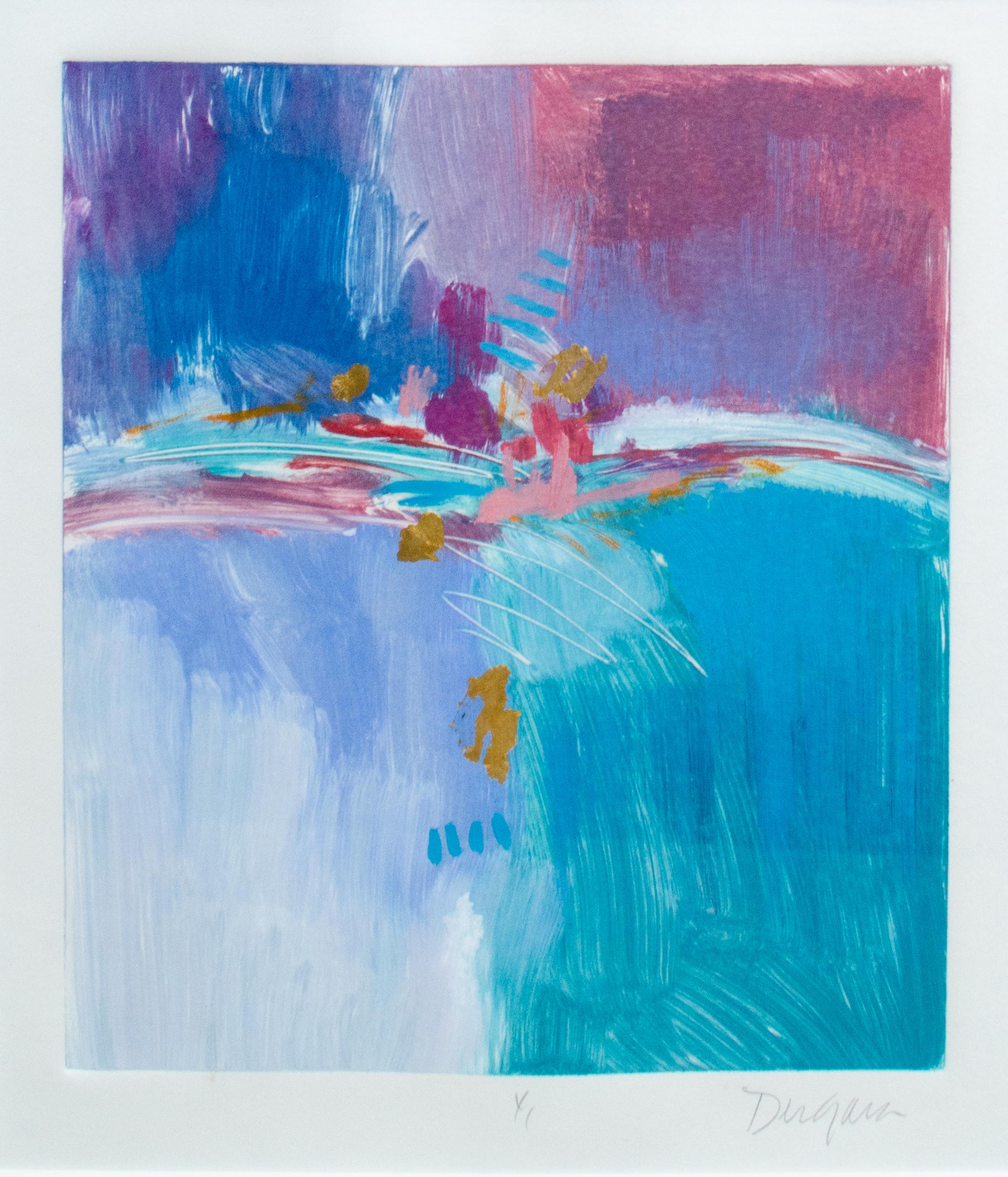 Marc Dugain (français, né en 1946)
Sans titre, 2011
Acrylique sur papier
Vue : 13 x 11 in.
Encadré : 28 3/4 x 24 1/2 x 1 3/4 in.
Daté et signé en bas : XI Dugain

