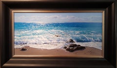 Photo- Realist Contemporary Seascape Painting by Marc Esteve 'Water's Edge'