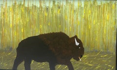 Bisonte en el maizal