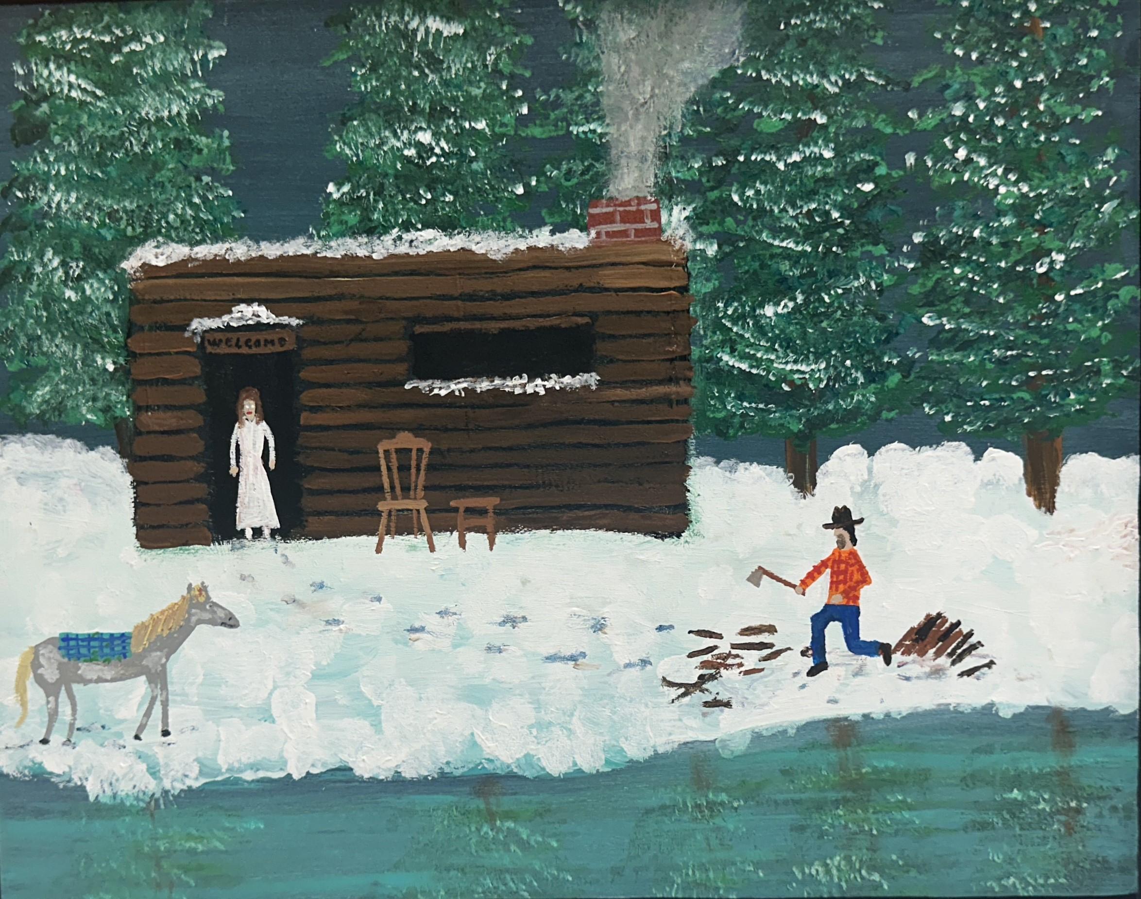Landscape Painting di Marc Etherington - Tagliare il Wood