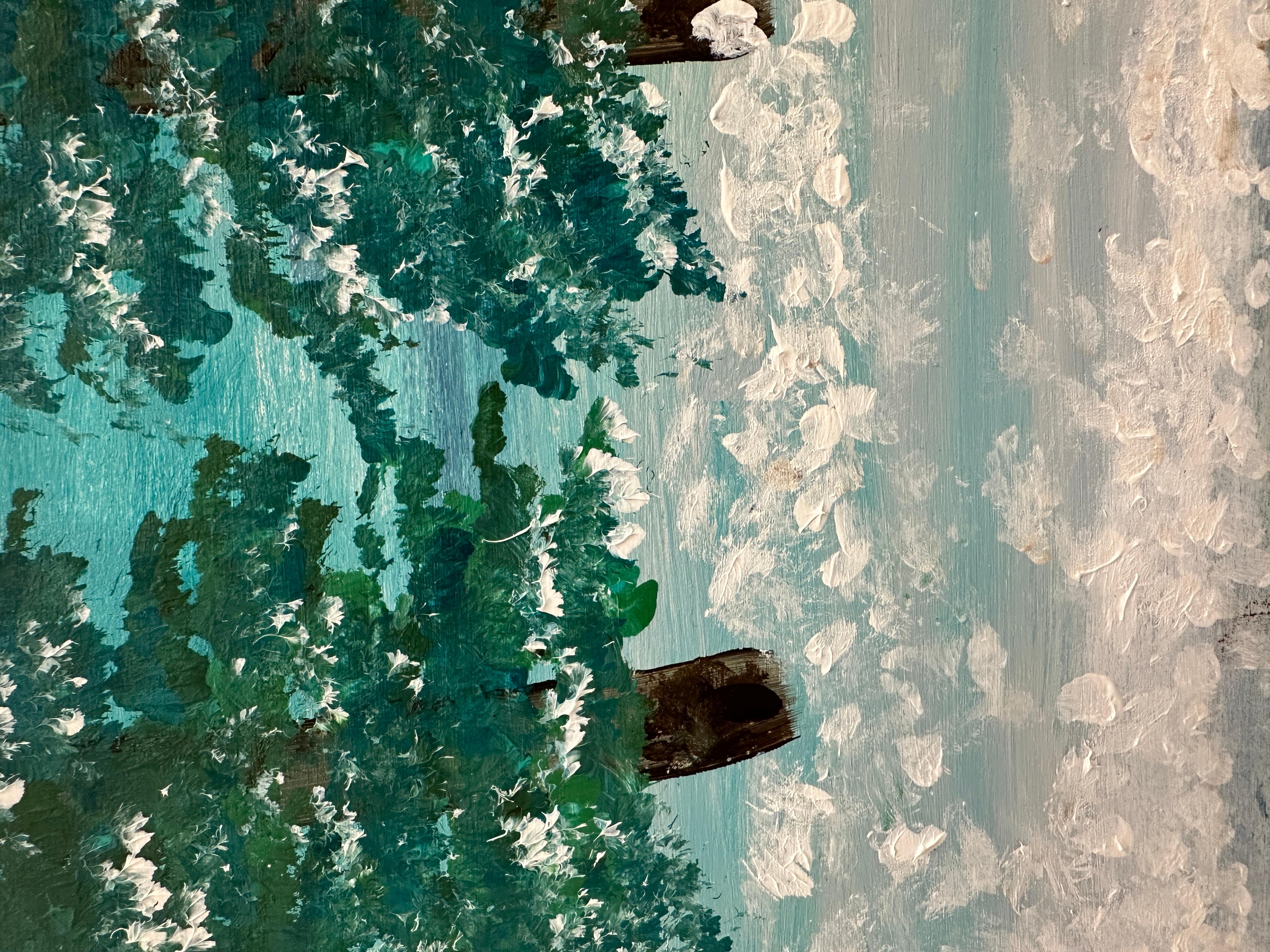 Lago freddo - Painting Contemporaneo di Marc Etherington