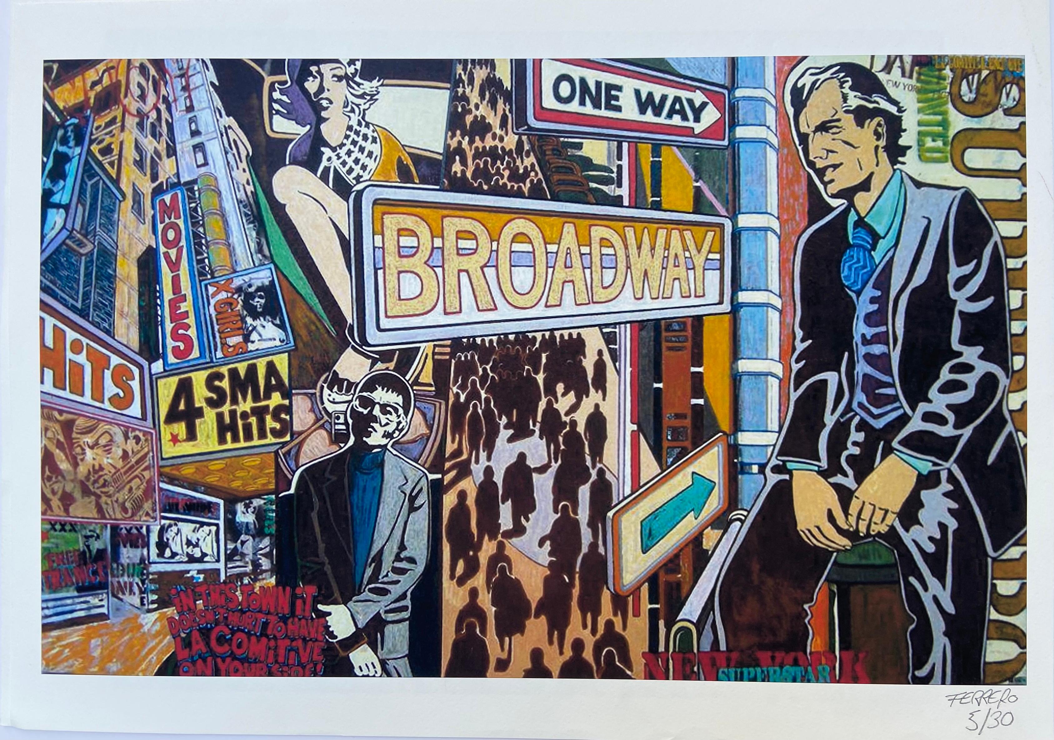 Broadway - Marc Ferrero
Hand signed and numbered lithograph out of 30
50x70cm
Circa 2015