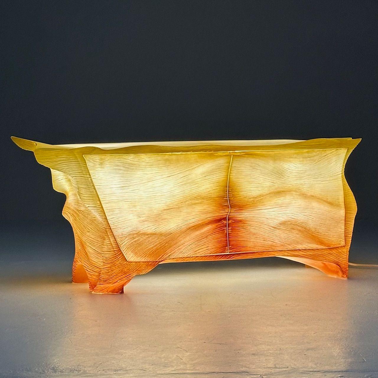 Marc Fish, Contemporary, Limited Edition Stratum Bar Cabinet, Resin, LED, 2020

Unique and one of a kind editioned bar cabinet by renowned UK based woodworker, Marc Fish. Marc Fish has been a sensation in the world of collectible design for years.