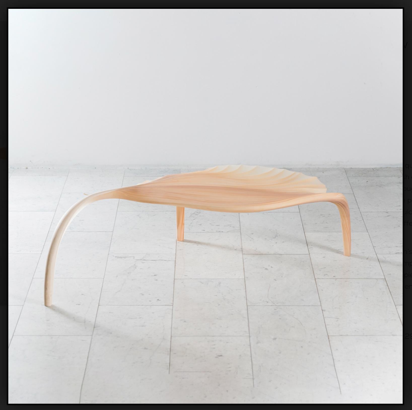 Marc Fish Ethereal Sculptural Organic Low Table Sycamore and Resin Uk 2022 In New Condition For Sale In Newhaven, GB
