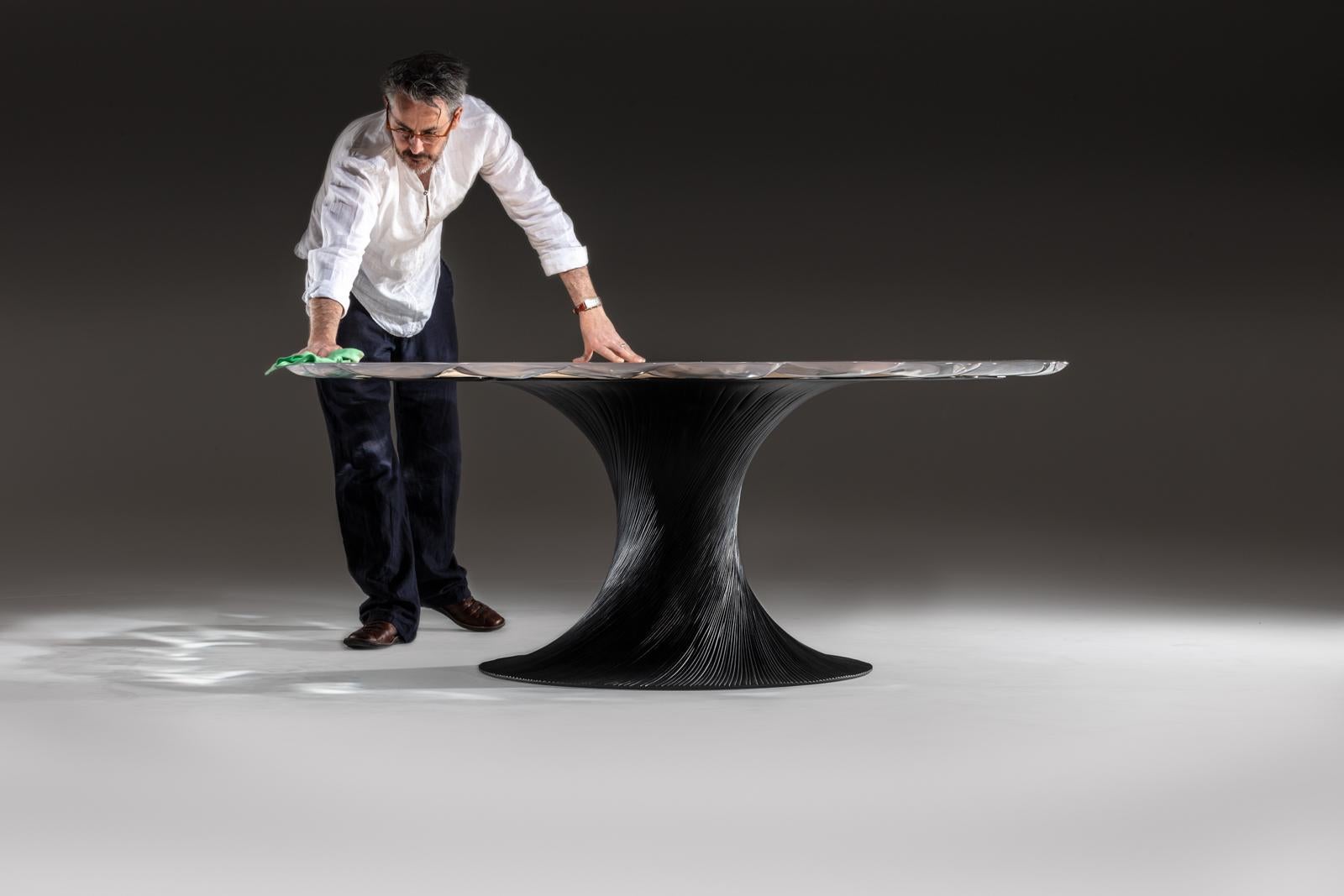 Carbon Fiber Marc Fish, Vortex Dining Table, Centre Table For Sale