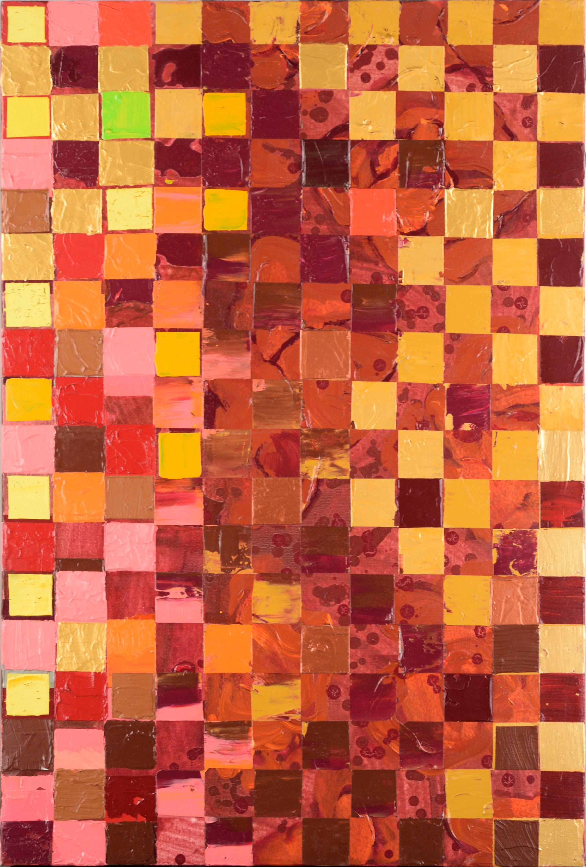 Marc Foster Grant Abstract Painting - Colorful Squares #1