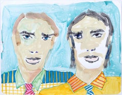 If Wes Anderson Met Marc Foster Grant - Abstract Portraits on Paper