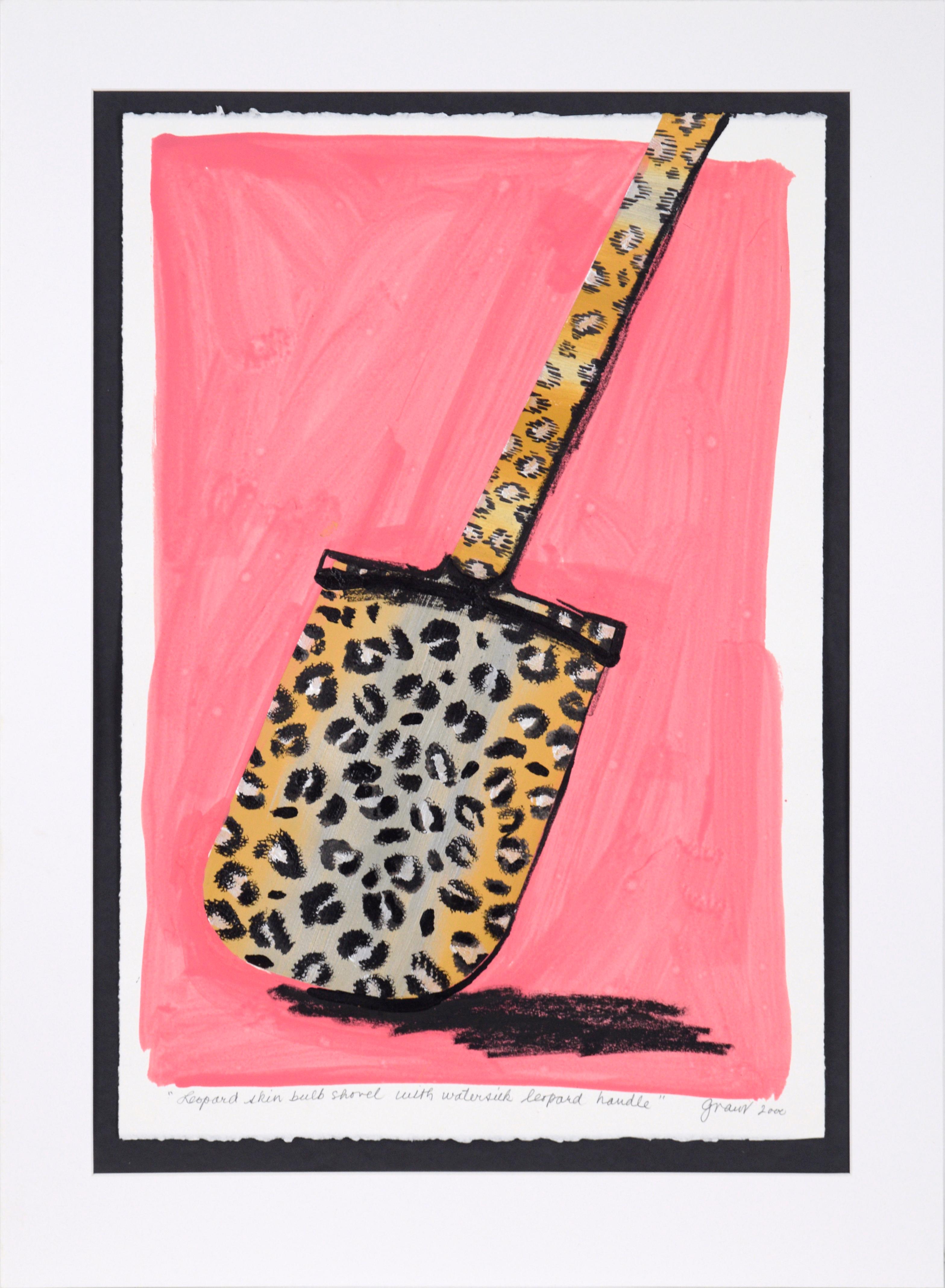 Marc Foster Grant Still-Life Painting - "Leopard Skin Bulb Shovel with Watersilk Leopard Handle" - Pop Art
