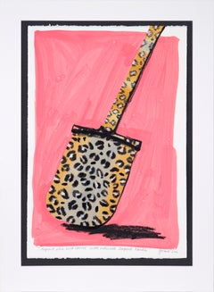 "Leopard Skin Bulb Shovel with Watersilk Leopard Handle" - Pop Art
