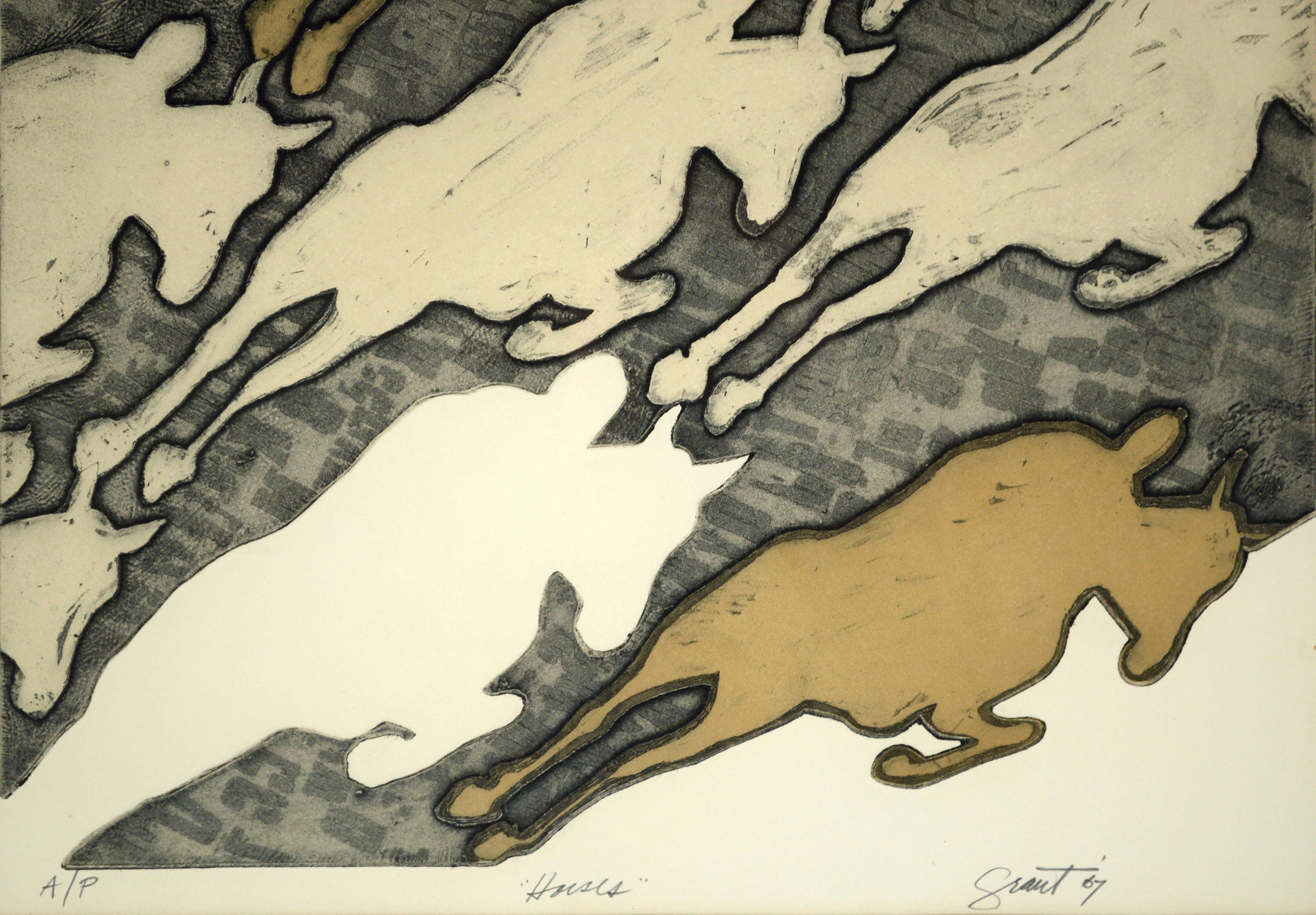 « Horses », gravure Pop Art des années 1960 A/P en vente 1