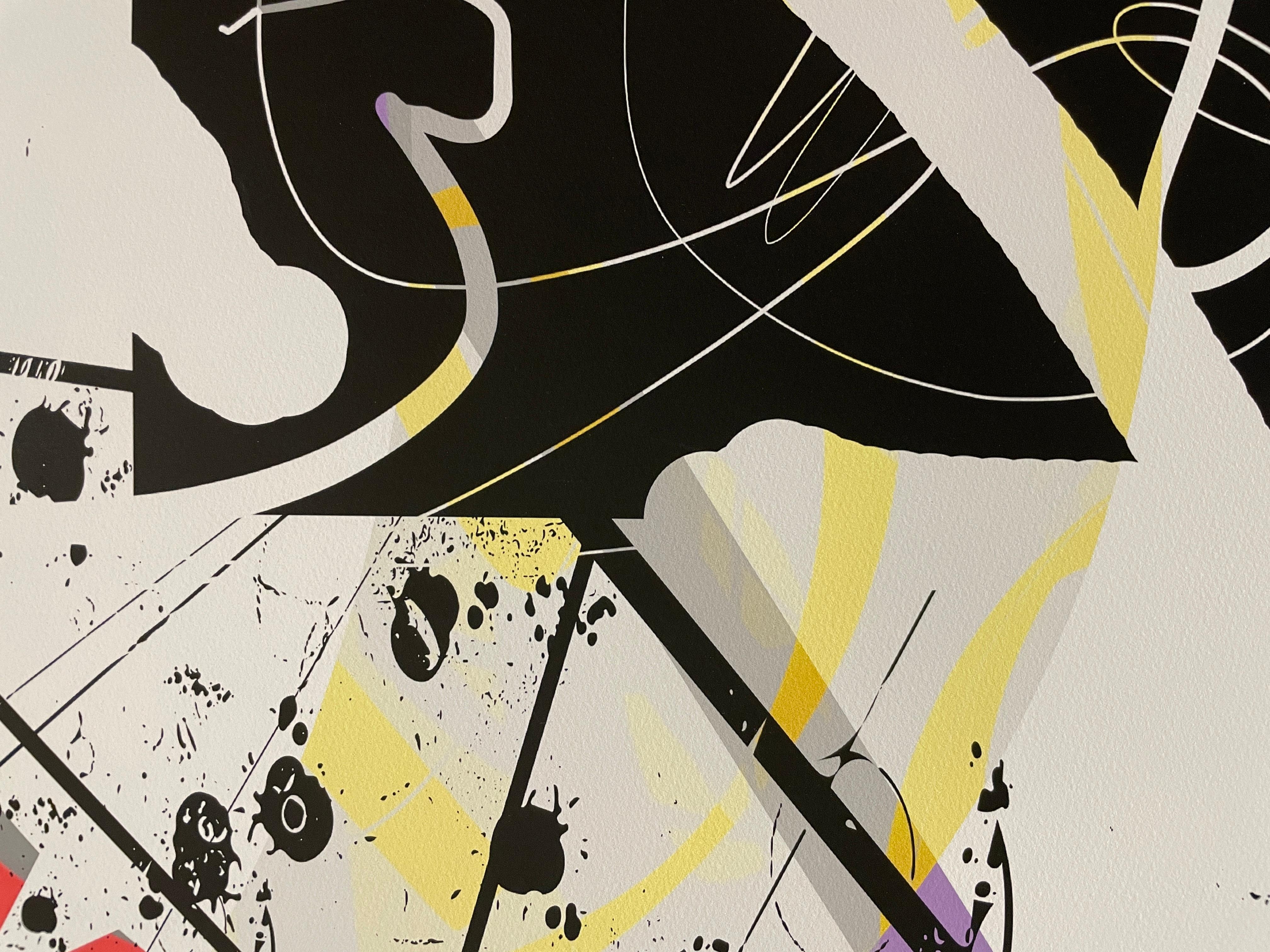 Cerchio spezzato - Painting Espressionismo astratto di Marc Garrison