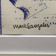 Rare silkscreen (signed/n) by skateboarding legend and KAWS collaborator matted