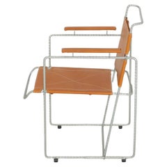 Marc Held, Fauteuil en cuir Réédition Prisunic 2021, Série Limité 250 pièces