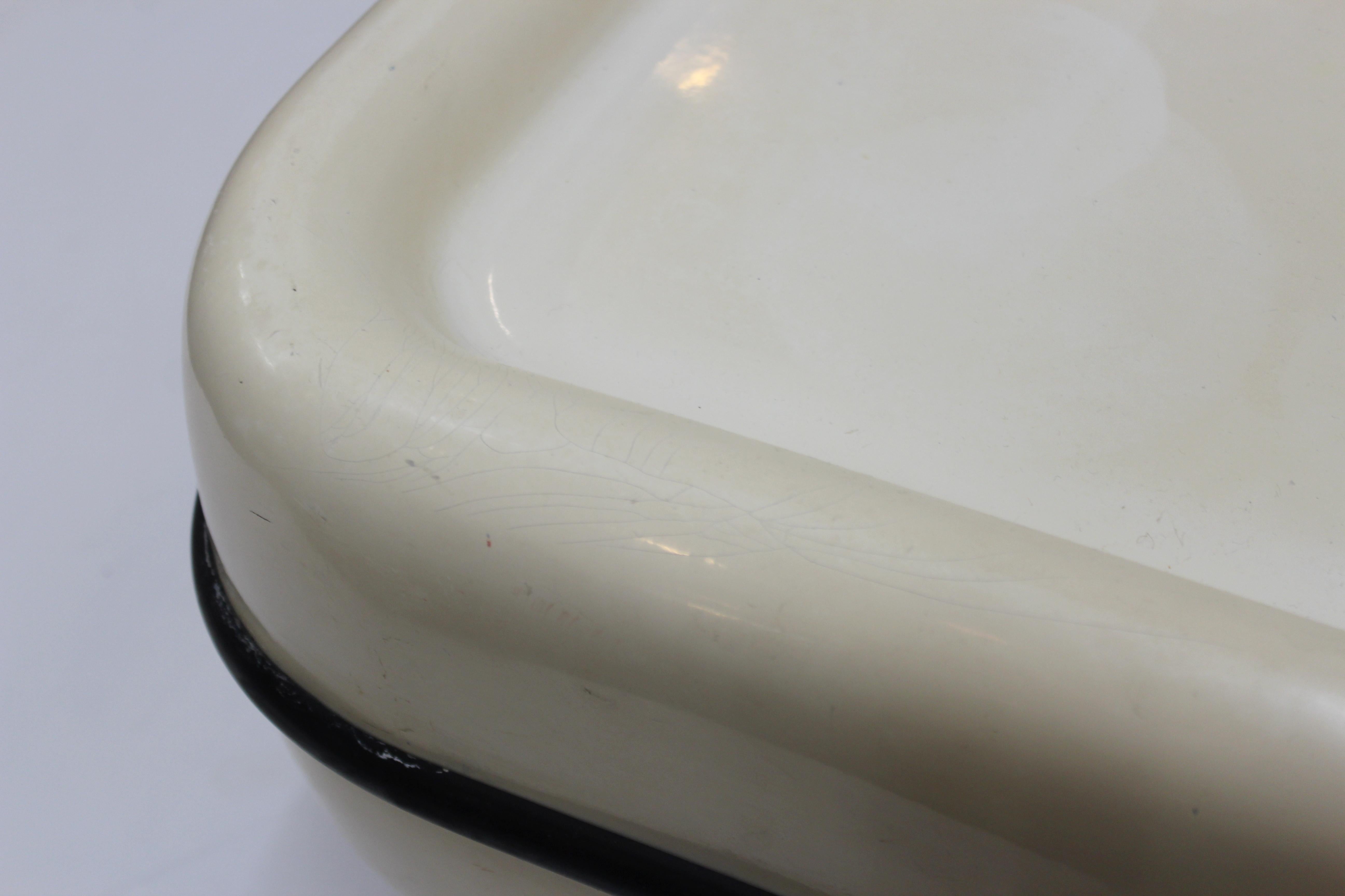Fiberglass Marc Held For Créateurs et Industriels Modern Coffee Table on Casters