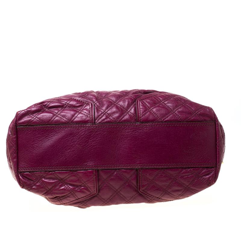 Marc Jacob Burgundy Quilted Leather Shoulder Bag 5