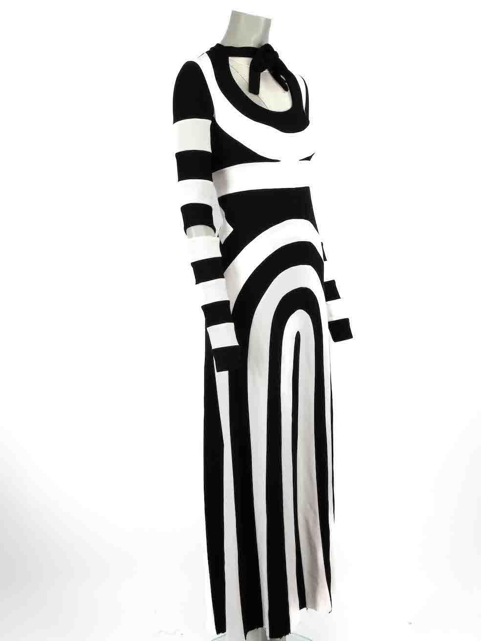 Marc Jacobs 2013 - Robe à col noué et illusion d'illusion optique Taille XXS en vente 4