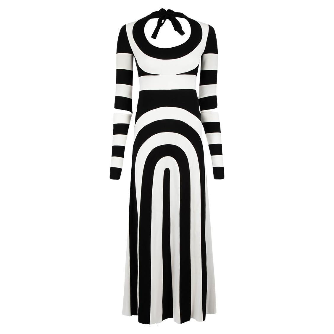 Marc Jacobs 2013 - Robe à col noué et illusion d'illusion optique Taille XXS
