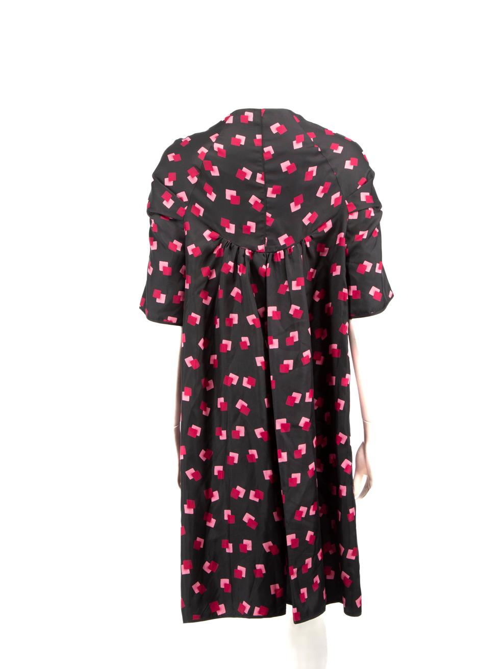 Noir Marc Jacobs - Robe en soie imprimée abstraite, taille L en vente