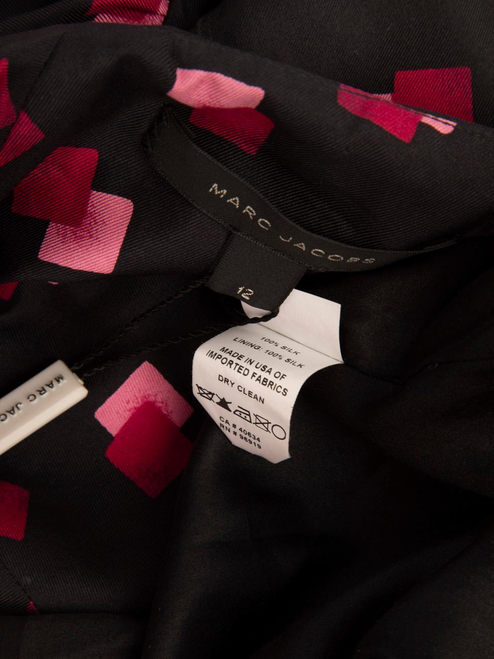 Donna Marc Jacobs - Vestito in seta con stampa astratta - taglia L. in vendita