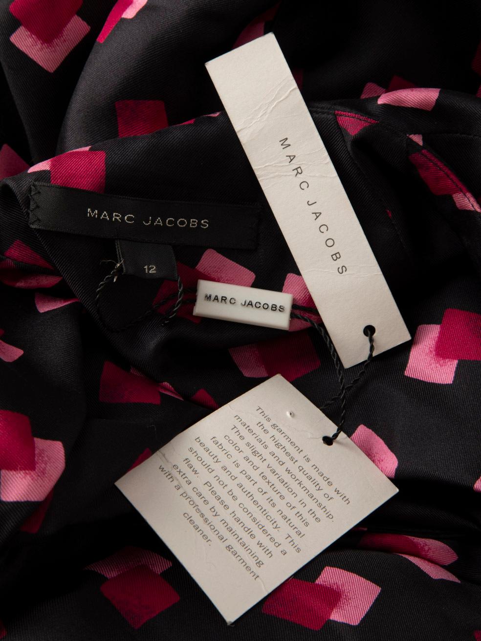 Marc Jacobs - Vestito in seta con stampa astratta - taglia L. in vendita 1