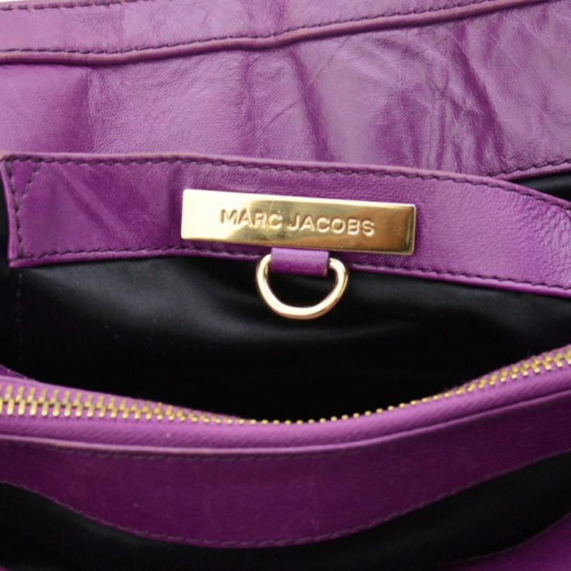 Marc Jacobs Alyona Purple Patent Leather Satchel 9