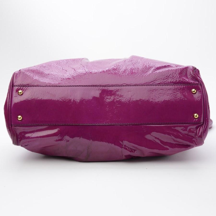 Women's Marc Jacobs Alyona Purple Patent Leather Satchel