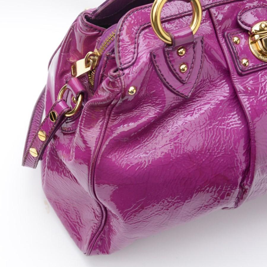 Marc Jacobs Alyona Purple Patent Leather Satchel 2