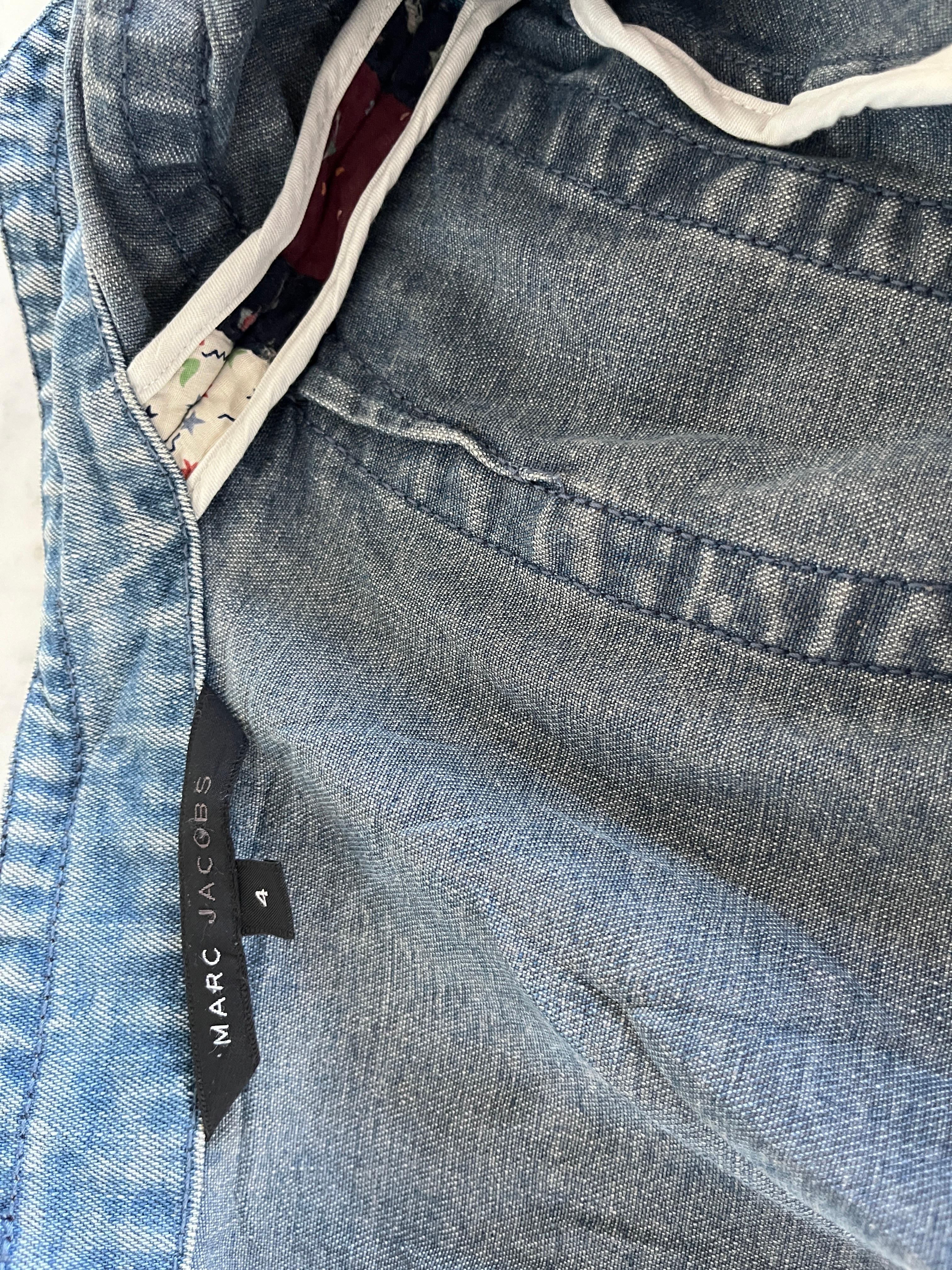 Marc Jacobs archive 2000s denim and floral print patchwork jacket 8