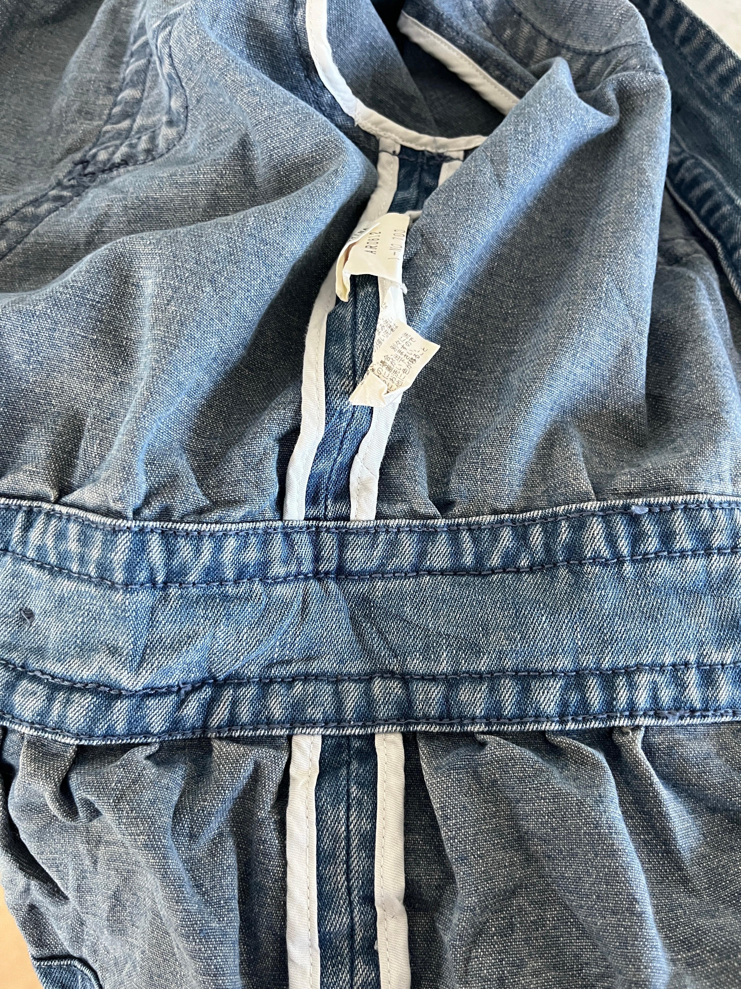 Marc Jacobs archive 2000s denim and floral print patchwork jacket 9