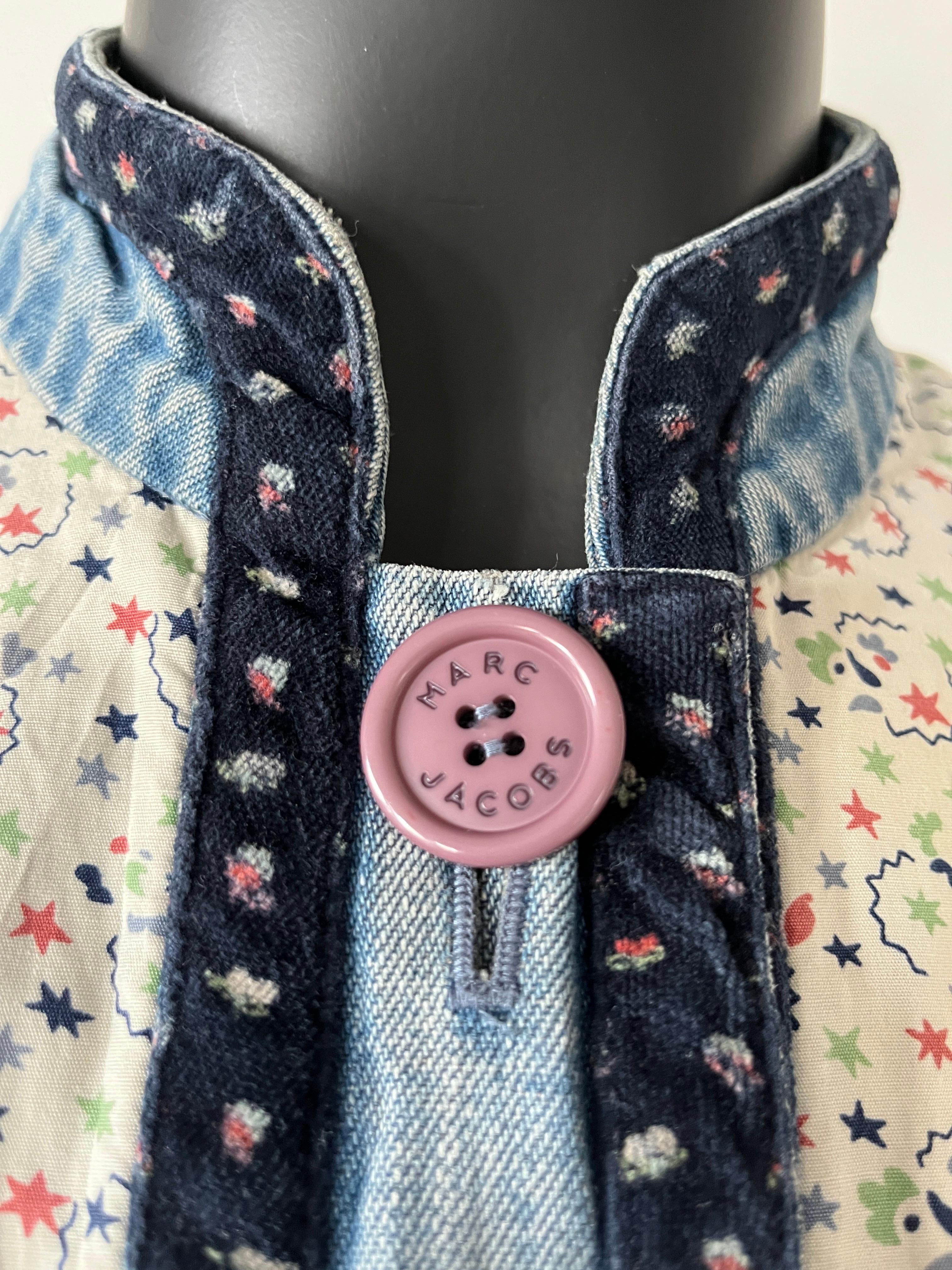 Women's Marc Jacobs archive 2000s denim and floral print patchwork jacket