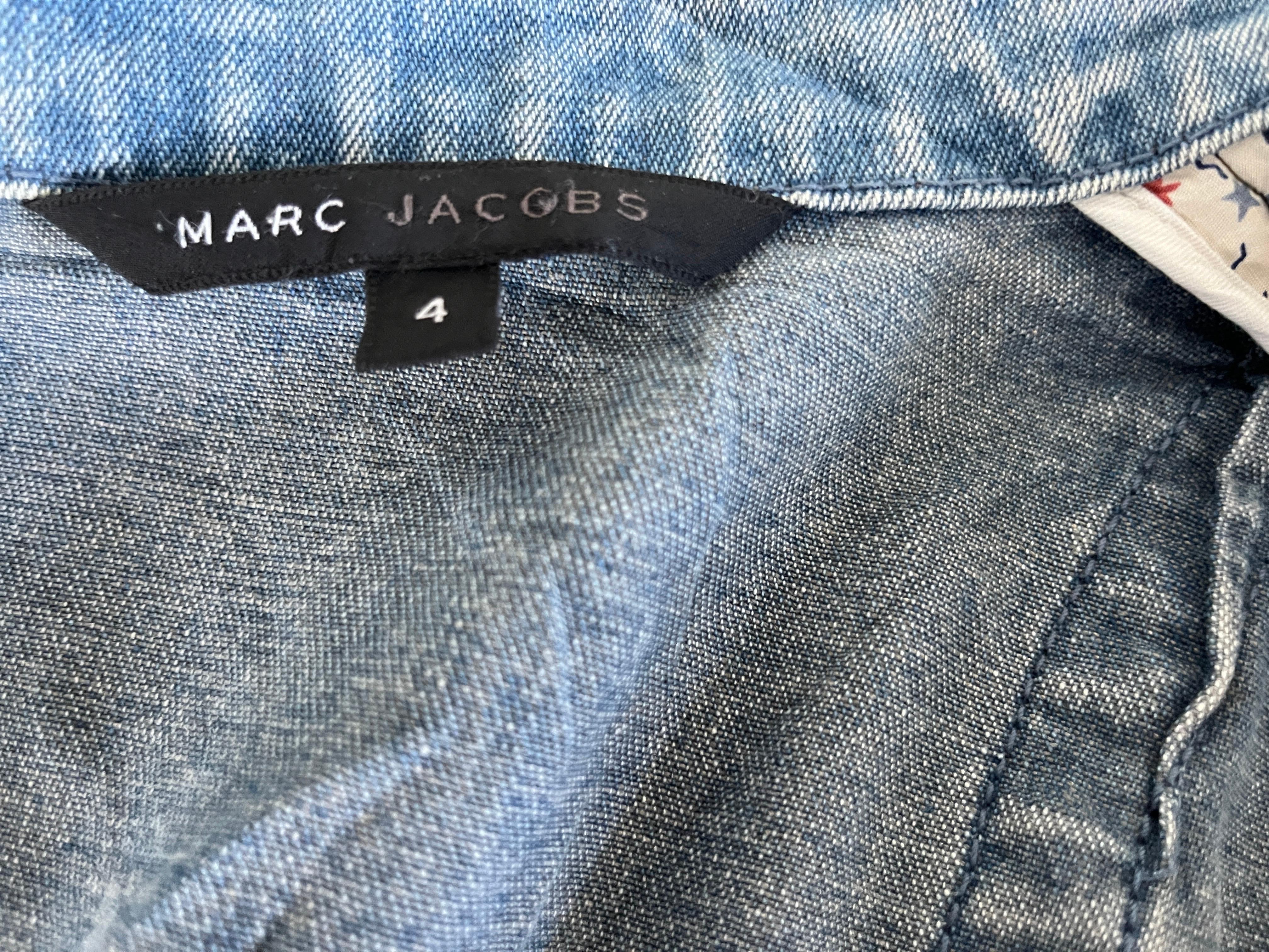 Marc Jacobs archive 2000s denim and floral print patchwork jacket 4