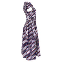 Abito midi avvolgente con stampa a frecce di Marc Jacobs in cotone multicolore