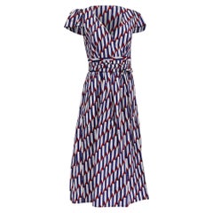 Abito midi avvolgente con stampa a frecce di Marc Jacobs in cotone multicolore