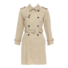 MARC JACOBS gabardina beige algodón negro botones cuerno US2 S