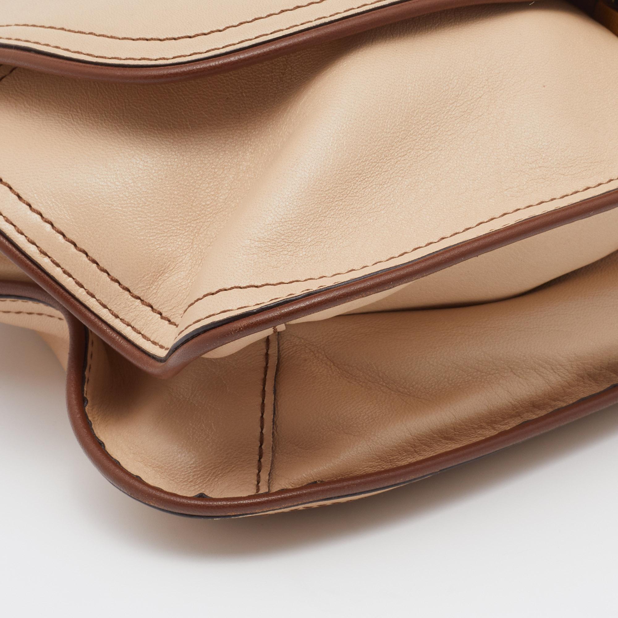 Women's Marc Jacobs Beige Leather Crystal Embellished Flap Top Handle Bag