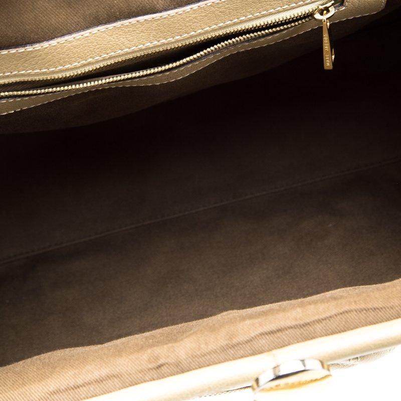 Marc Jacobs Beige Quilted Leather Stam Satchel 3