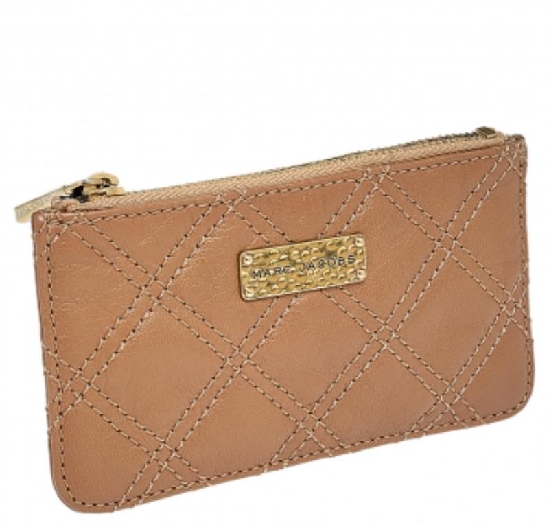 Marc Jacobs Beige Quilted Leather Wallet 2