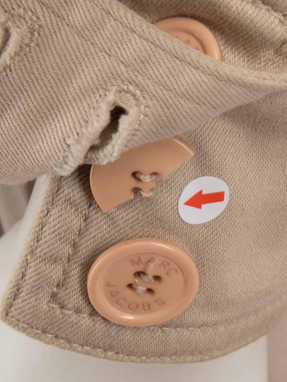 Women's Marc Jacobs Beige Short Length Utility Jacket Size L For Sale