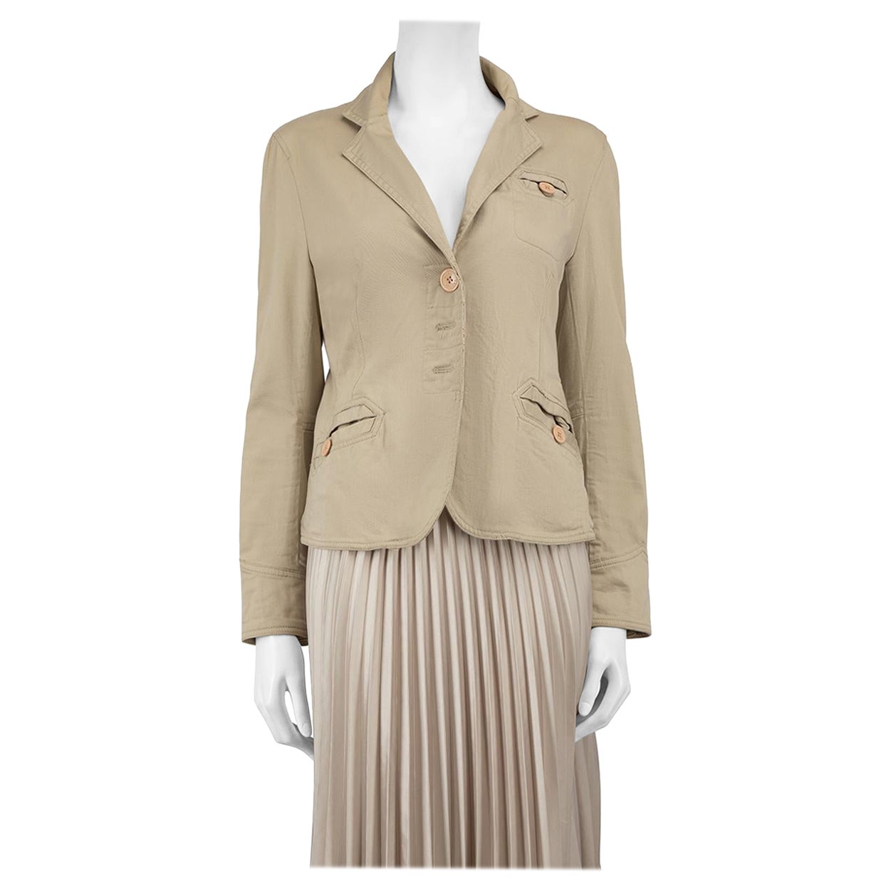 Marc Jacobs Beige Utility Jacket Size L For Sale