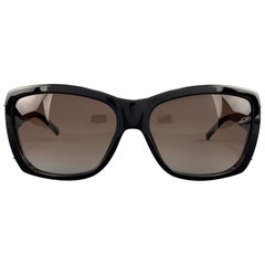 MARC JACOBS Black Acetate Ombre Lens Sunglasses